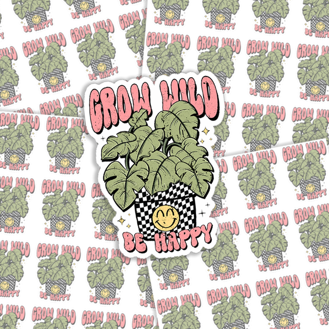 Grow Wild Be Free Sticker Sheet