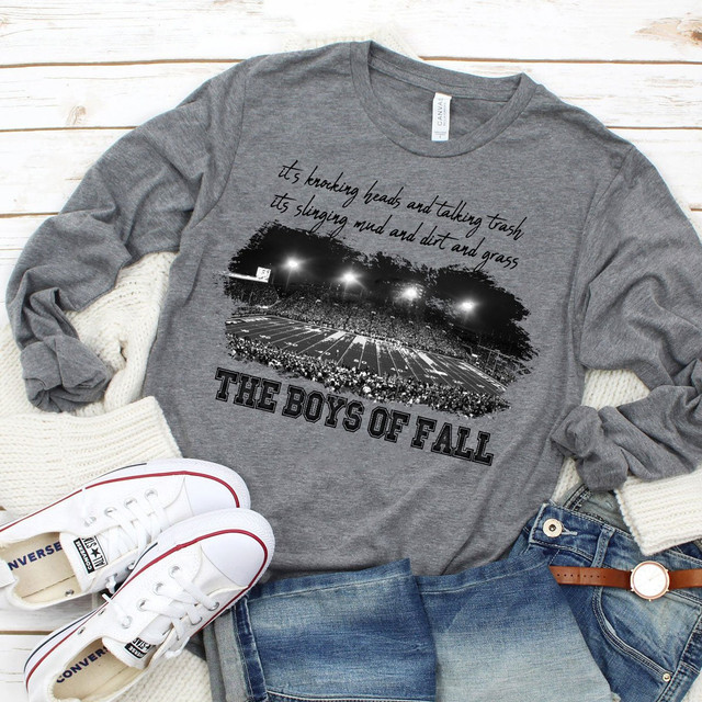 The Boys Of Fall Football Screen Print Heat Transfer