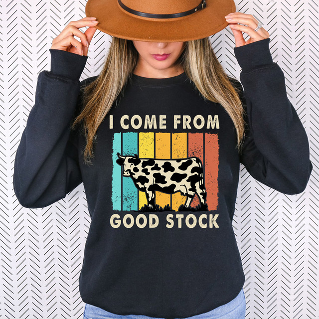 I Come From Good Stock Cow DTF Heat Transfer