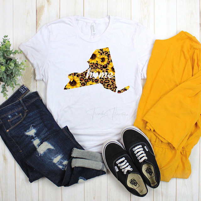 New York Leopard Sunflower home Sublimation Transfer