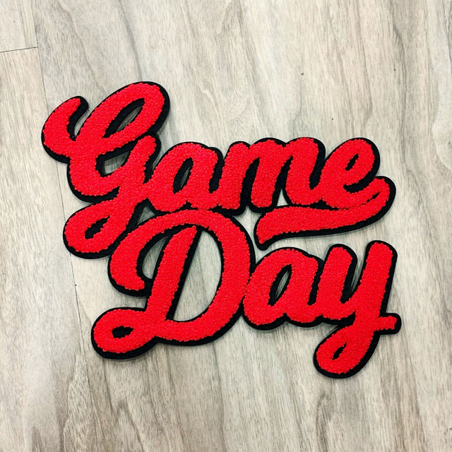 NO SPORT Red Game Day Chenille Patch