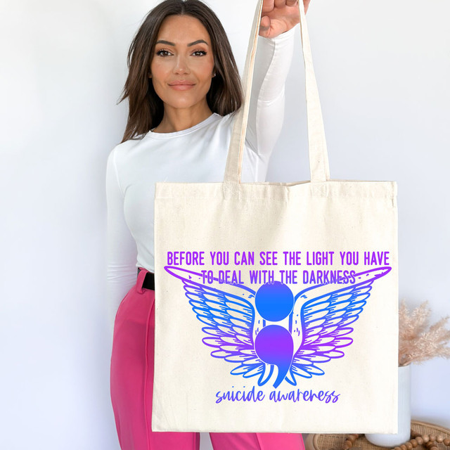 Before You Can See The Light You Have To Deal With Darkness Purple/Blue DTF Heat Transfer