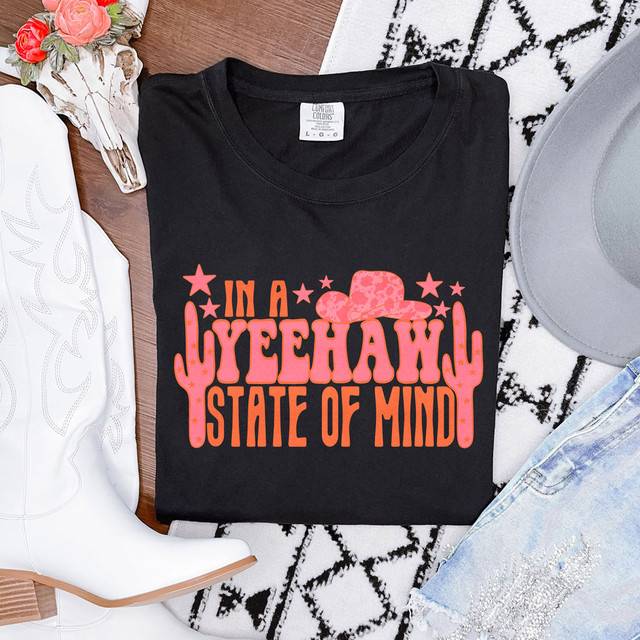 In A Yeehaw State Of Mind Cactus DTF Heat Transfer
