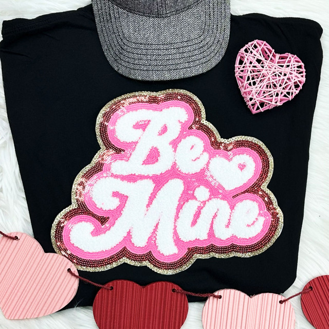 Be Mine Sequin Chenille Patch