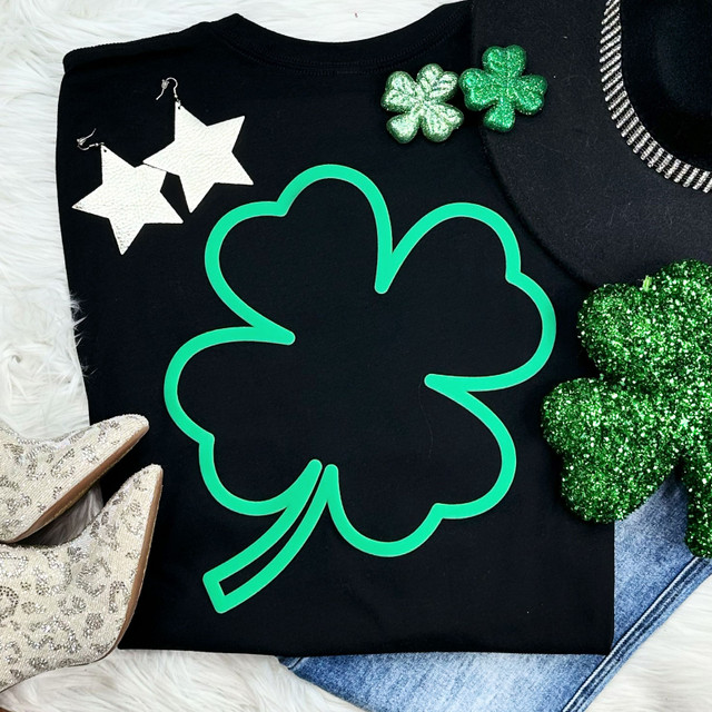 Shamrock Green PUFF Screen Print Heat Transfer