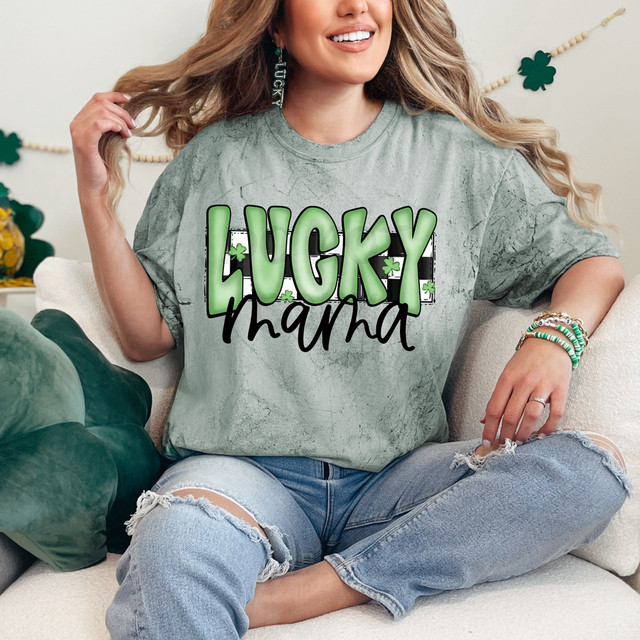 Lucky Mama Retro DTF Heat Transfer