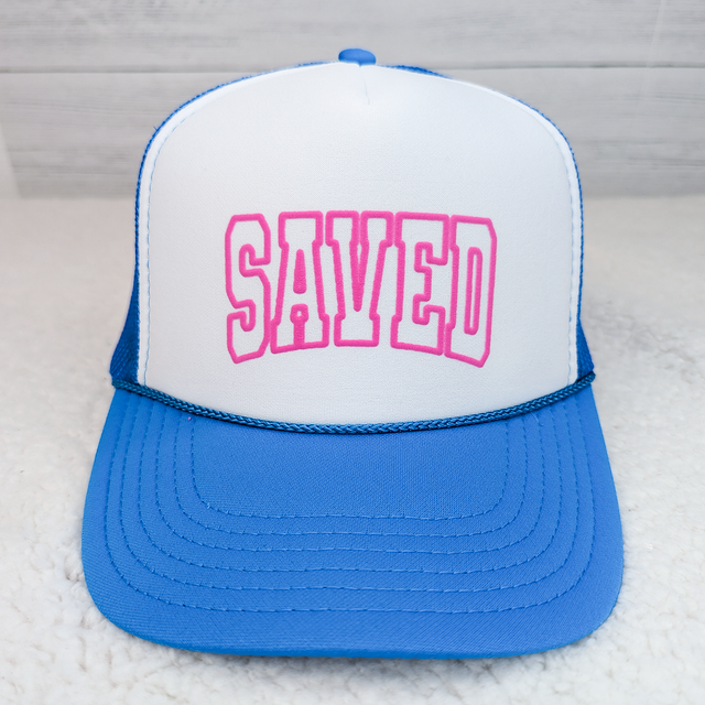 SAVED PUFF Hat/Pocket Screen Print Heat Transfer