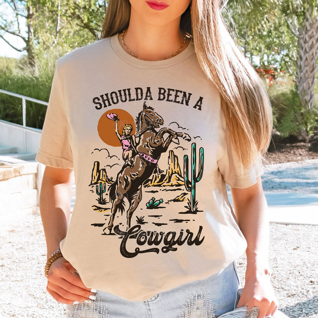 Shoulda Been A Cowgirl DTF Heat Transfer