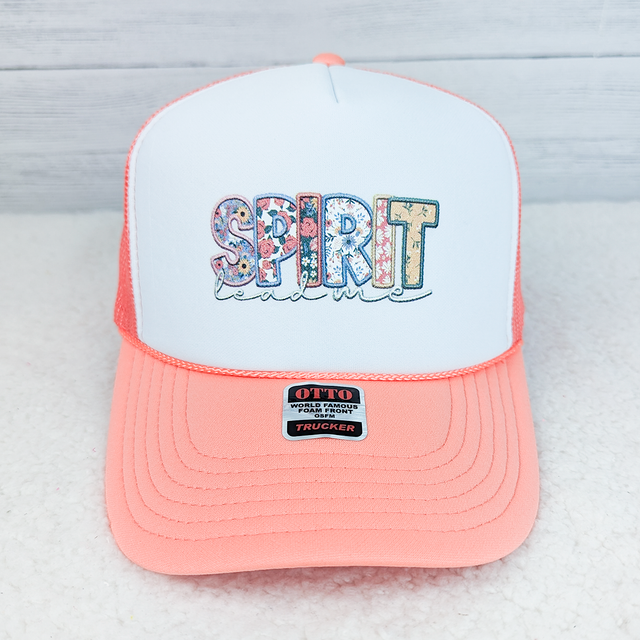 Spirit Lead Me Hat/Pocket Faux Applique Screen Print Heat Transfer