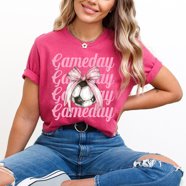 Game Day Coquette Soccer DTF Heat Transfer