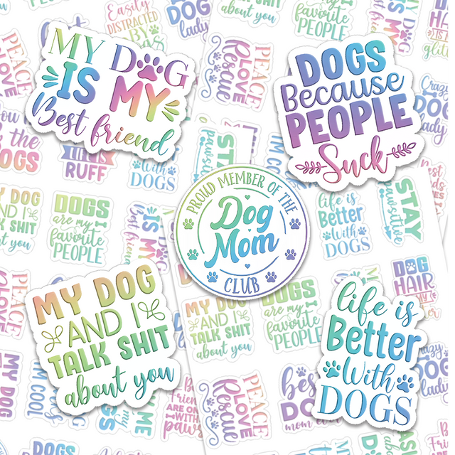 Dog Mom Variety Pack Sticker Sheet