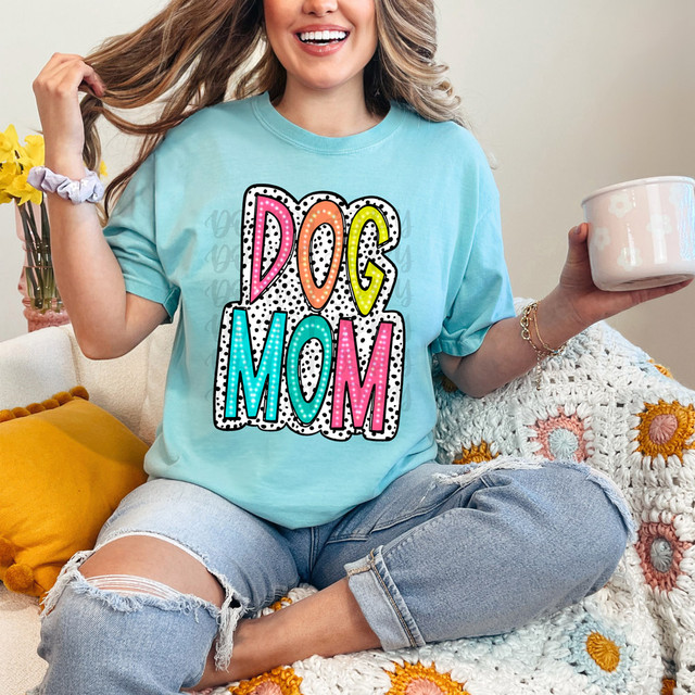 Dog Mom Dalmatian Dots DTF Heat Transfer