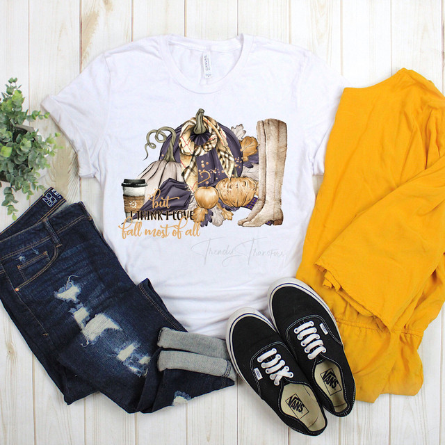 I love fall most of all Pumpkin Sublimation Transfer I love fall most of all Pumpkin Sublimation Transfer