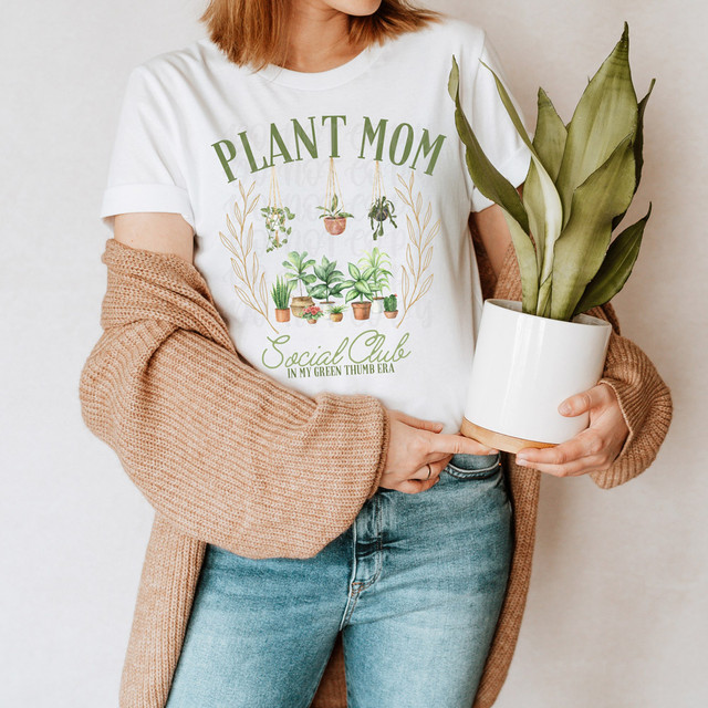 Plant Mom Social Club DTF Heat Transfer