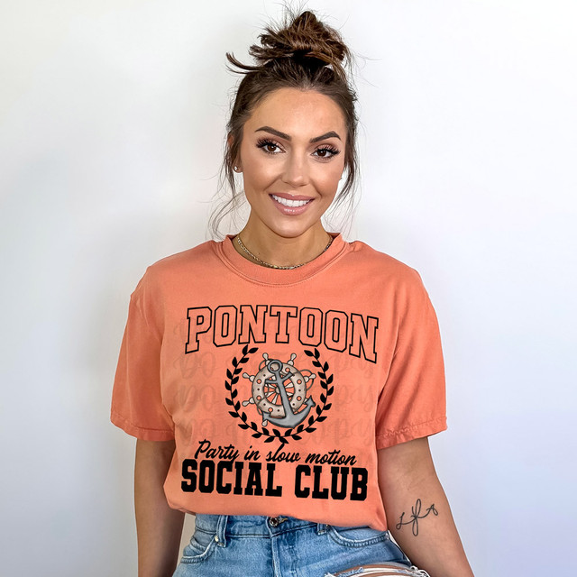 Pontoon Social Club DTF Heat Transfer