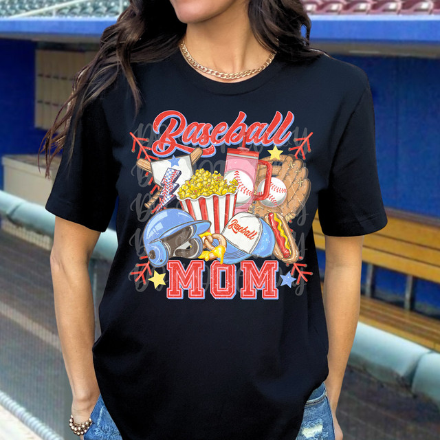 Baseball Mom Muted DTF Heat Transfer