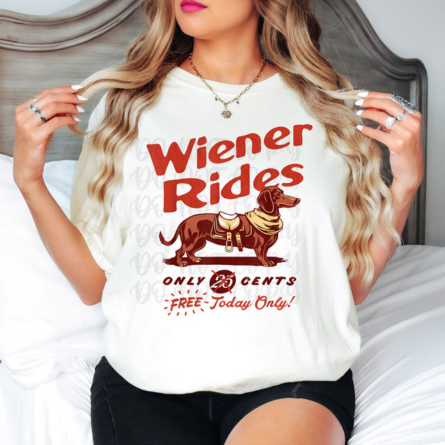 Wiener Rides DTF Heat Transfer