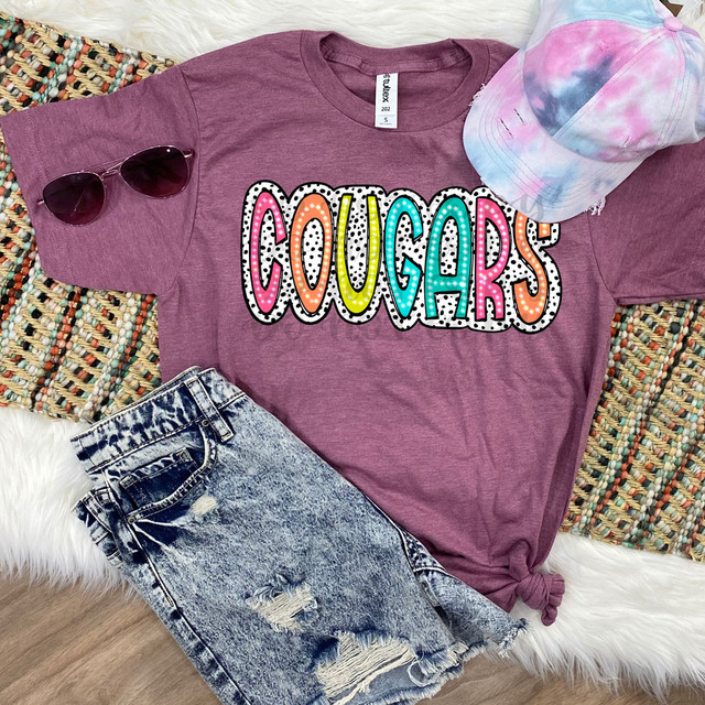 Cougars Dalmatian Dots DTF Heat Transfer