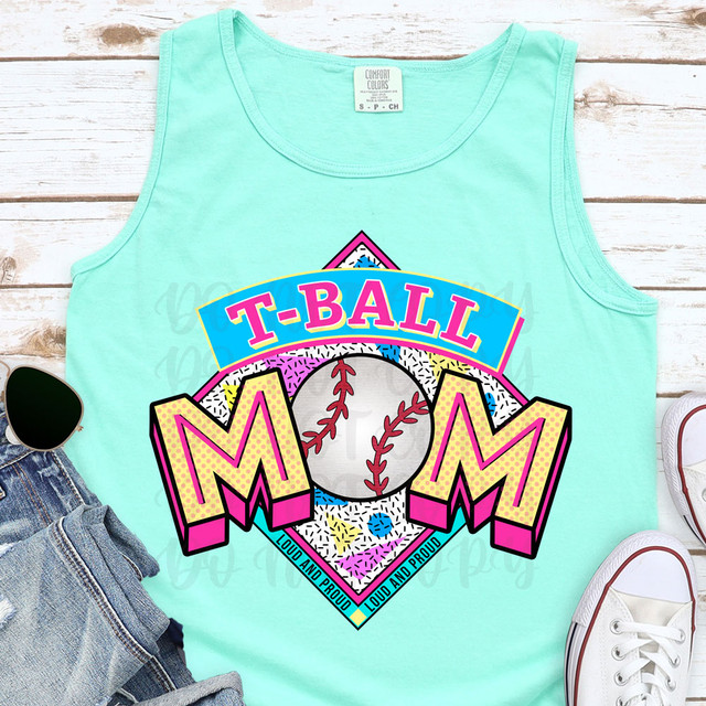 T-Ball Mom 90s Retro DTF Heat Transfer