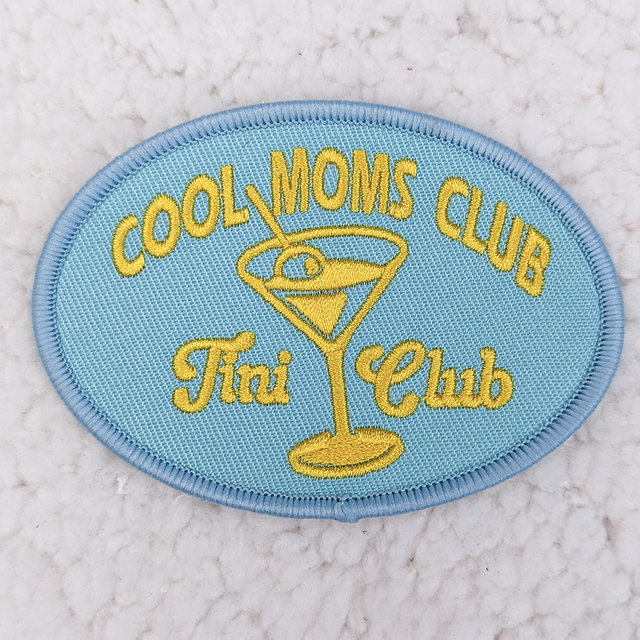 Cool Moms Club Embroidered HAT/POCKET Patch