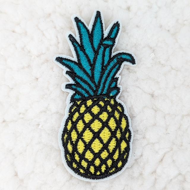 Pineapple Embroidered  HAT/POCKET Patch