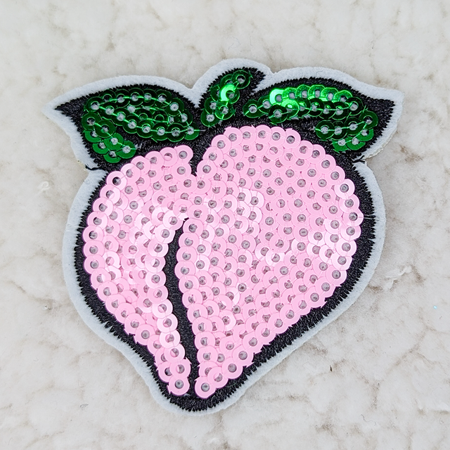 Strawberry Sequin HAT/POCKET Patch