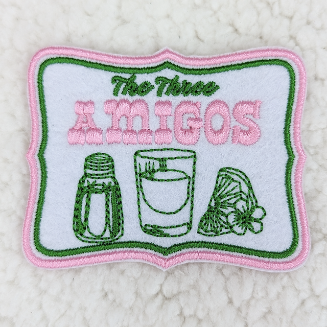 The Three Amigos Embroidered HAT/POCKET Patch