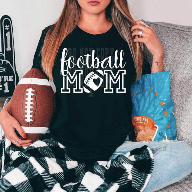 Football Mom WHITE DTF Heat Transfer