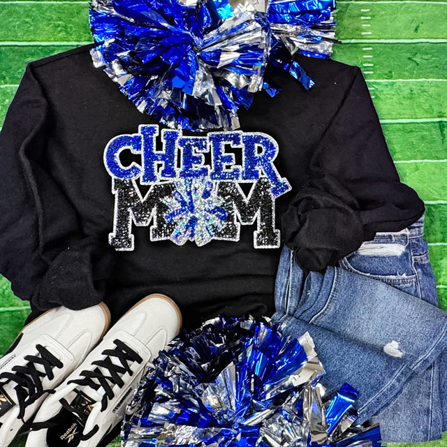 ROYAL Sequin Cheer Mom Patch