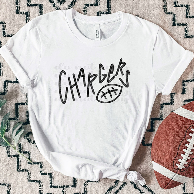 Chargers Football DTF Heat Transfer