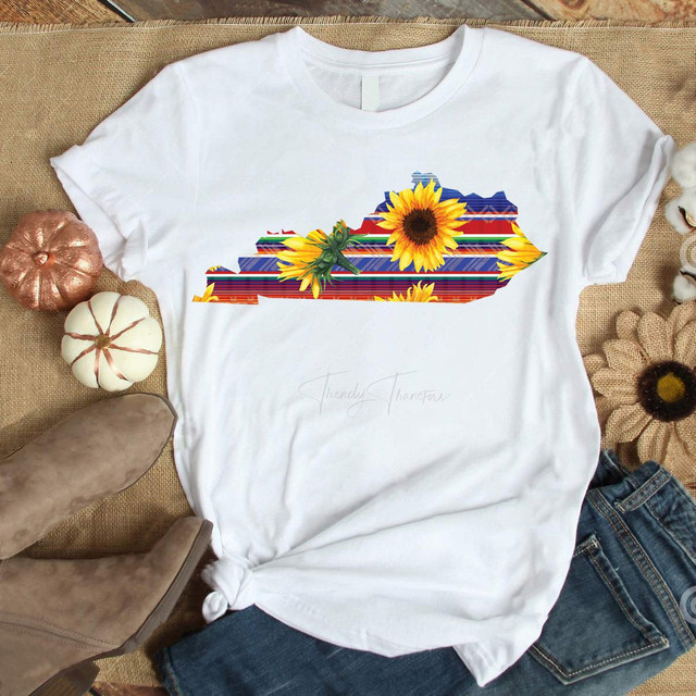 Serape sunflower Kentucky print Sublimation Transfer