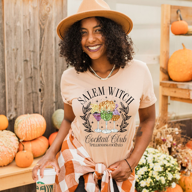 Salem Witch Cocktail Club DTF Heat Transfer