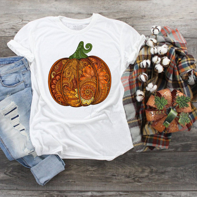 Paisley Ornate Fall Pumpkin Sublimation Transfer