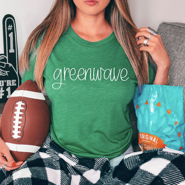 Greenwave Mascot WHITE DTF Heat Transfer