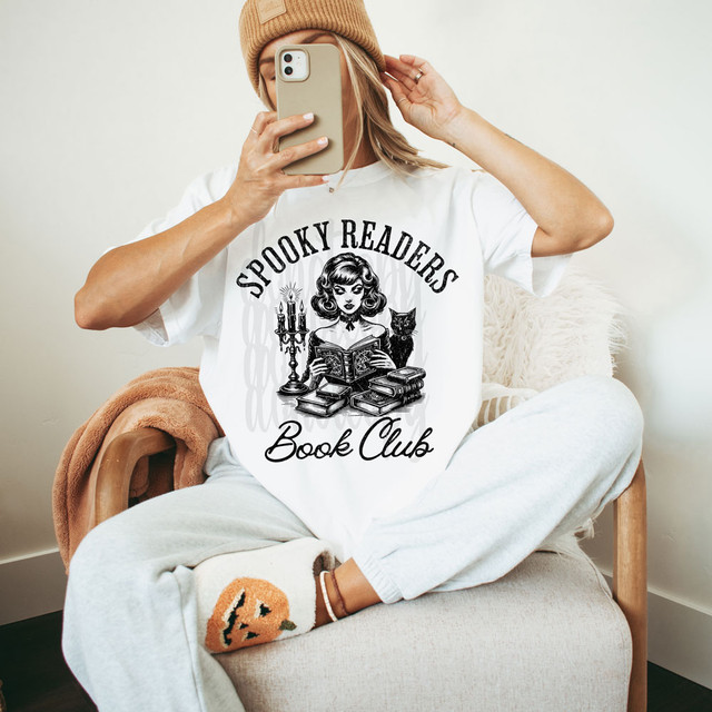 Spooky Readers Book Club Vintage DTF Heat Transfer
