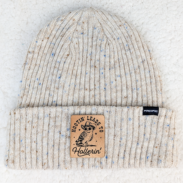 Hootin' Leads To Hollerin' FAUX Leather Patch