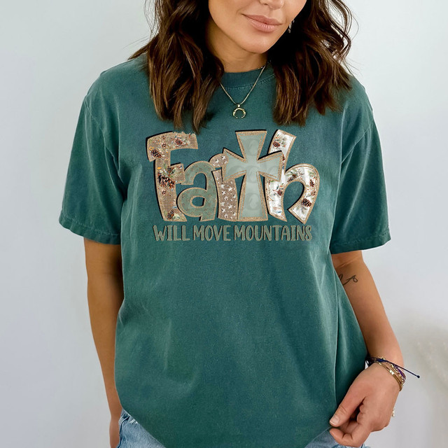 Faith Will Move Mountains DTF Heat Transfer 