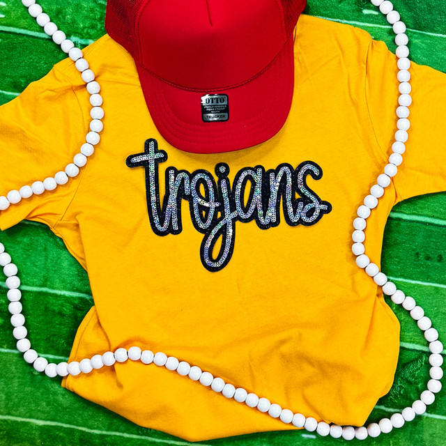 Trojans YOUTH Sequin Patch