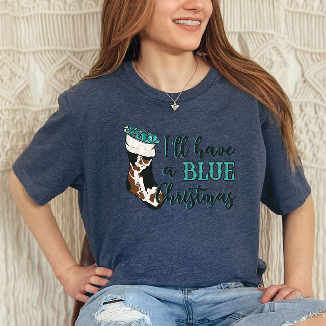 I'll Have A Blue Christmas DTF Heat Transfer