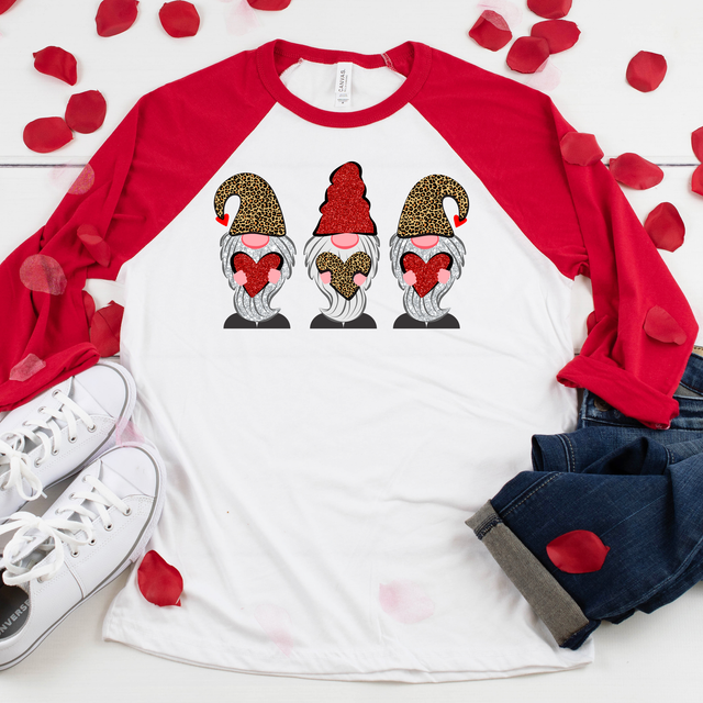 Leopard Gnome Valentine Sublimation Transfer