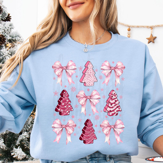 Pink Bow Snack Cakes Screen Print Heat Transfer Pink Bow Snack Cakes Screen Print Heat Transfer