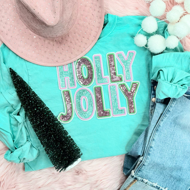 Holly Jolly Sequin Patch 