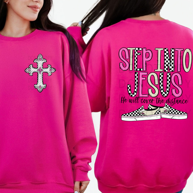 Step Into Jesus SET DTF Heat Transfer 