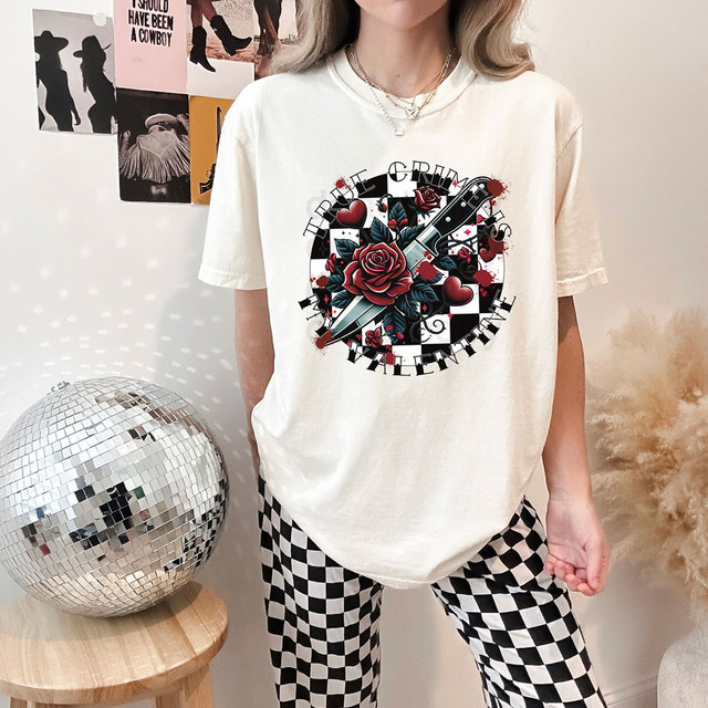 True Crime Is My Valentine DTF Heat Transfer 