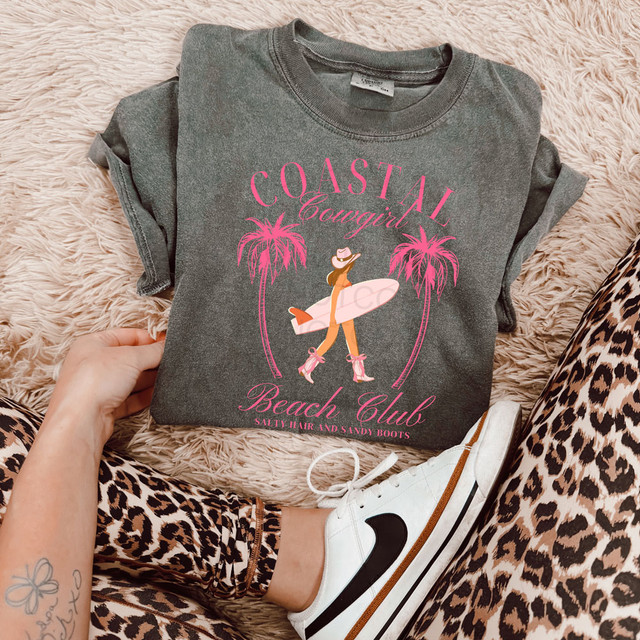 Coastal Cowgirl Beach Club DTF Heat Transfer