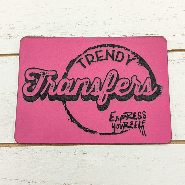 Custom Faux Leather Hat Patch - Rounded Rectangle