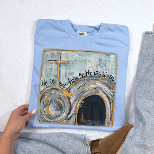He Is Not Here For He Is Risen DTF Heat Transfer 