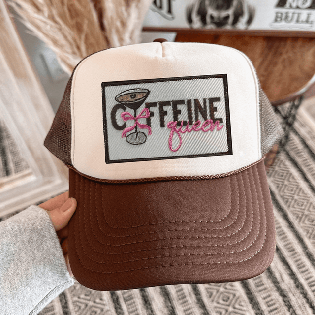 Caffeine Queen Espresso Martini Embroidered HAT Patch