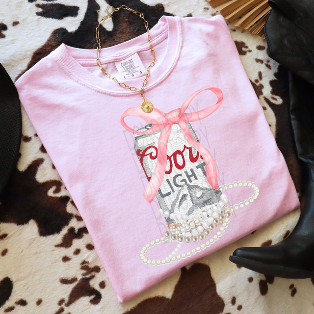 CoorsLt Coquette Bow DTF Heat Transfer 