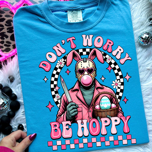 Don't Worry Be Hoppy Jas DTF Heat Transfer